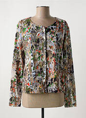 Gilet manches longues marron MALOKA pour femme seconde vue