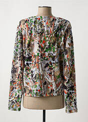 Gilet manches longues marron MALOKA pour femme seconde vue