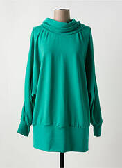 Pull tunique vert LINGAM pour femme seconde vue