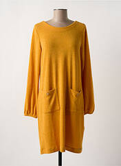 Robe courte jaune MALOKA pour femme seconde vue