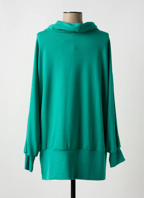 Pull tunique vert LINGAM pour femme