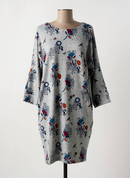 Robe courte gris LILY & ME pour femme