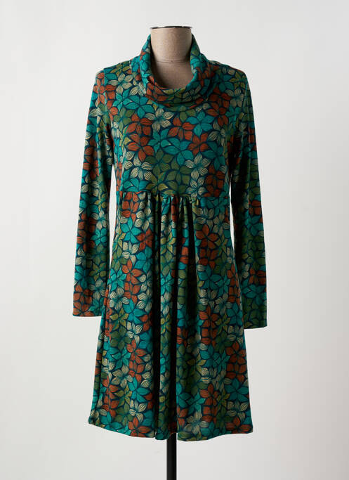 Robe courte vert LINGAM pour femme