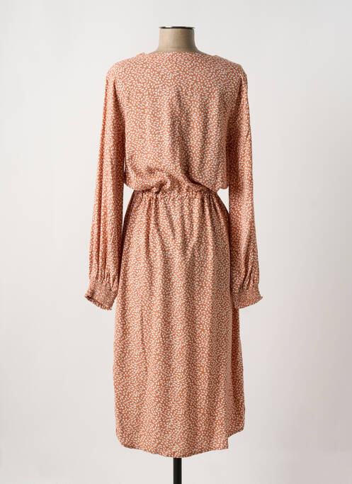 Robe mi-longue rose BRANDTEX pour femme