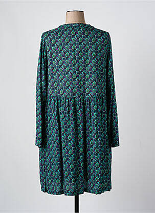 Robe mi-longue imprimé fantaisie manches longues vert LA FIANCÉE femme