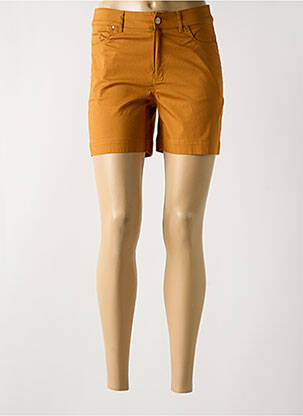 Short fermeture zippée sous rabat boutonné marron LA FIANCÉE femme