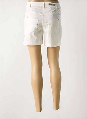 Short fermeture zippée sous rabat boutonné blanc LA FIANCÉE femme