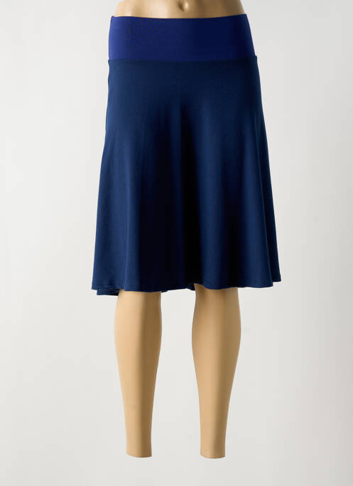 Jupe mi-longue bleu LINGAM pour femme