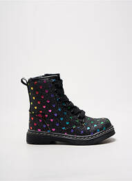 Bottines/boots impression talon bas noir LICO fille
