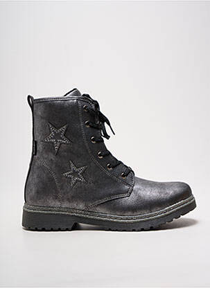 Bottines/boots matière lisse talon plat jusqu'à 3cm argent LICO femme