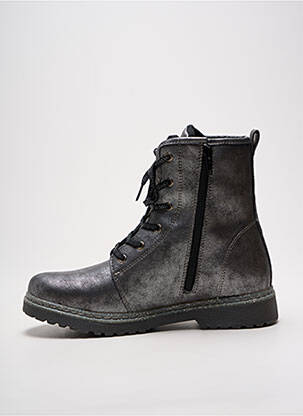 Bottines/boots matière lisse talon plat jusqu'à 3cm argent LICO femme