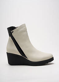 Bottines/boots bout rond talon de 4 à 6cm blanc PAULA URBAN femme