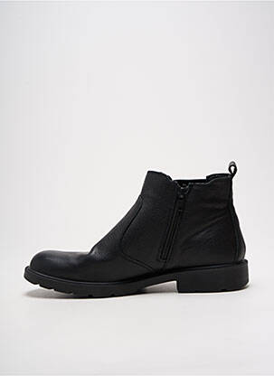 Bottines/boots fermeture zippée talon bas noir ORLAND homme