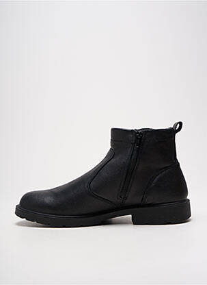Bottines/boots fermeture zippée talon bas noir ENVAL SOFT homme