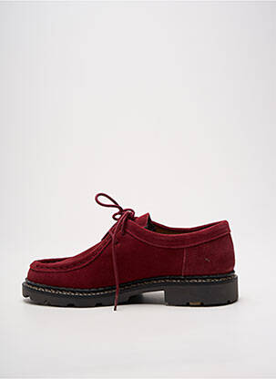 Derbies nubuck talon plat jusqu'à 3cm violet PELLET femme