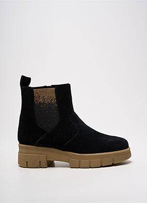 Bottines/boots nubuck talon plat jusqu'à 3cm noir HIRICA femme