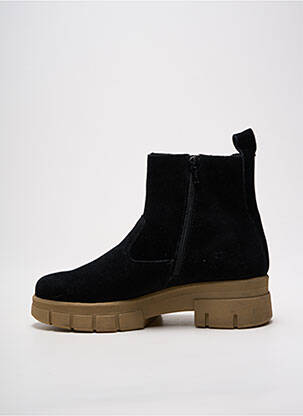 Bottines/boots nubuck talon plat jusqu'à 3cm noir HIRICA femme