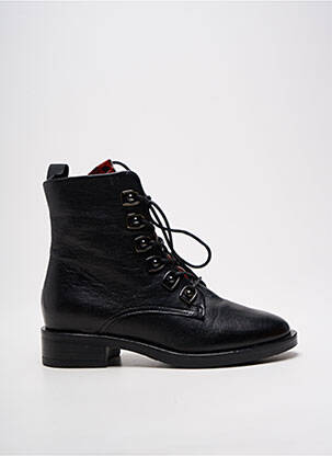 Bottines/boots matière lisse talon plat jusqu'à 3cm noir METAMORF'OSE femme