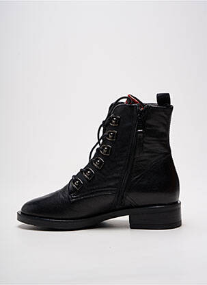 Bottines/boots matière lisse talon plat jusqu'à 3cm noir METAMORF'OSE femme