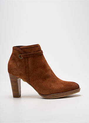 Bottines/boots bout pointu talon de 7 à 9cm marron FUGITIVE BY FRANCESCO ROSSI femme