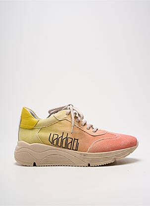 Baskets bout rond talon de 4 à 6cm orange VADDIA femme