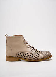 Bottines/boots talon bas talon plat jusqu'à 3cm beige FELMINI femme