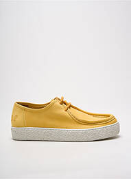 Derbies bout rond talon plat jusqu'à 3cm jaune FELMINI femme