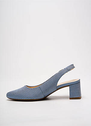 Escarpins tissage satiné talon de 4 à 6cm bleu GABOR femme