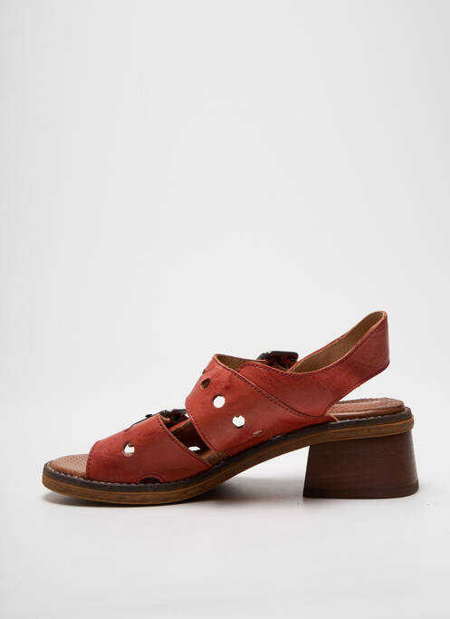 Sandales/Nu pieds orange CASTA pour femme