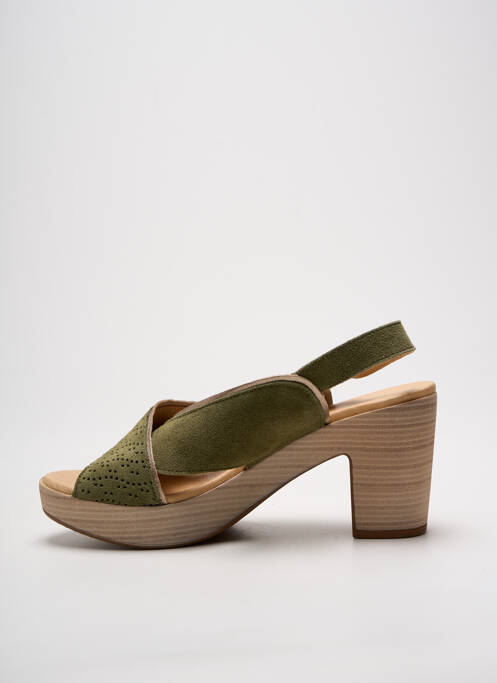 Sandales/Nu pieds vert MKD pour femme