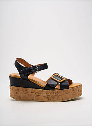 Sandales/nu pieds matière lisse talon de 7 à 9cm noir MINKA DESIGN femme