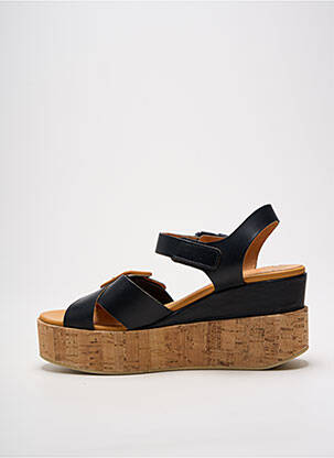 Sandales/nu pieds matière lisse talon de 7 à 9cm noir MINKA DESIGN femme