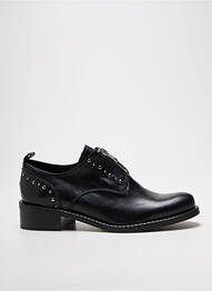 Derbies tissage satiné talon plat jusqu'à 3cm noir REGARD femme