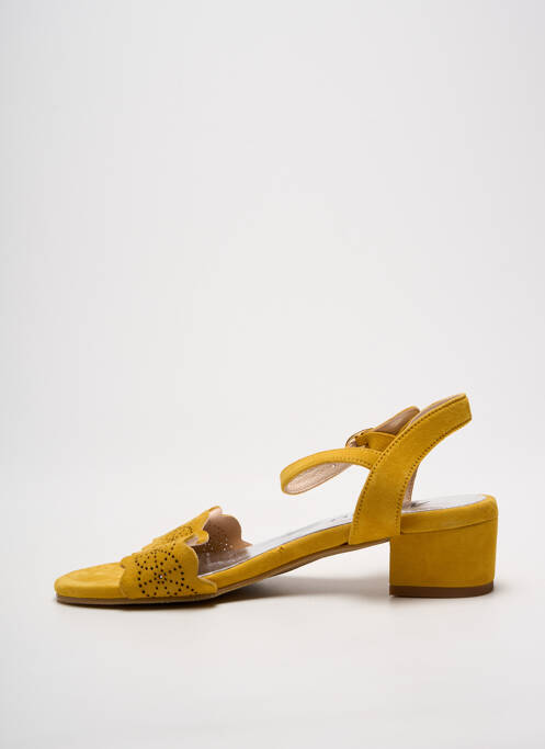 Sandales/Nu pieds jaune MYMA pour femme