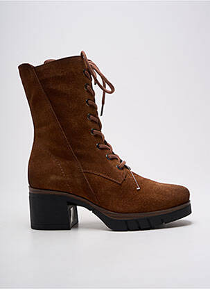 Bottines/boots nubuck talon de 4 à 6cm marron PAULA URBAN femme