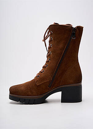 Bottines/boots nubuck talon de 4 à 6cm marron PAULA URBAN femme