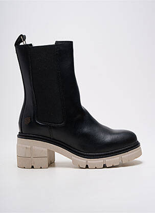 Bottines/boots matière lisse talon de 4 à 6cm noir APPLE OF EDEN femme