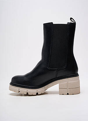 Bottines/boots matière lisse talon de 4 à 6cm noir APPLE OF EDEN femme