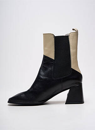 Bottines/boots matière lisse talon de 4 à 6cm noir WONDERS femme