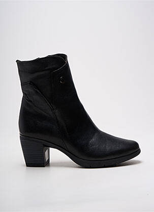 Bottines/boots matière lisse talon de 4 à 6cm noir PAULA URBAN femme