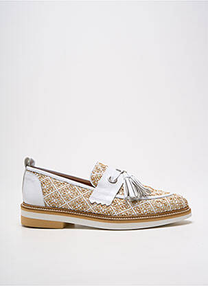 Mocassins matière lisse talon plat jusqu'à 3cm beige PHILIPPE MORVAN femme