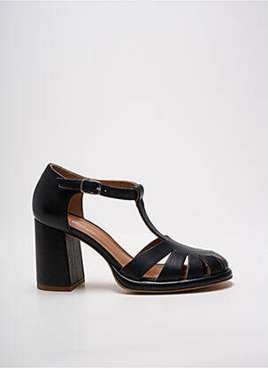Sandales/nu pieds matière lisse talon de 7 à 9cm noir PHILIPPE MORVAN femme