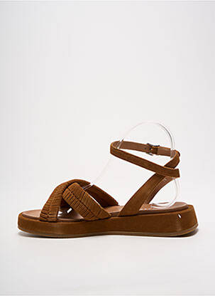 Sandales/nu pieds fermeture boucle(s) talon plat jusqu'à 3cm marron ADIGE femme