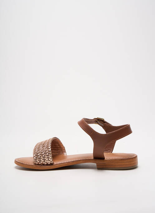 Sandales/Nu pieds or SANTAFE pour femme
