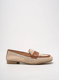 Mocassins tissage satiné talon plat jusqu'à 3cm marron HISPANITAS femme