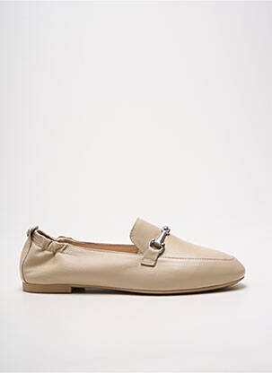 Mocassins chiquet talon plat jusqu'à 3cm beige NERO GIARDINI femme