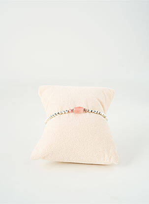 Bracelet fermeture elastique rose BY GARANCE femme