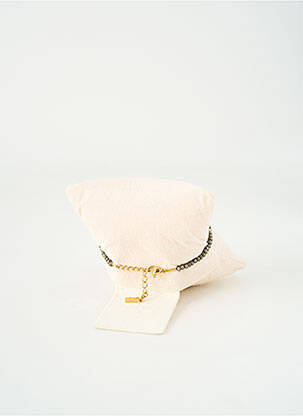 Bracelet fermeture fermoir mousqueton gris BY GARANCE femme