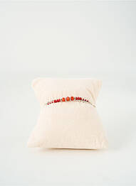 Bracelet fermeture fermoir mousqueton rouge BY GARANCE femme