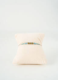 Bracelet fermeture fermoir mousqueton vert BY GARANCE femme